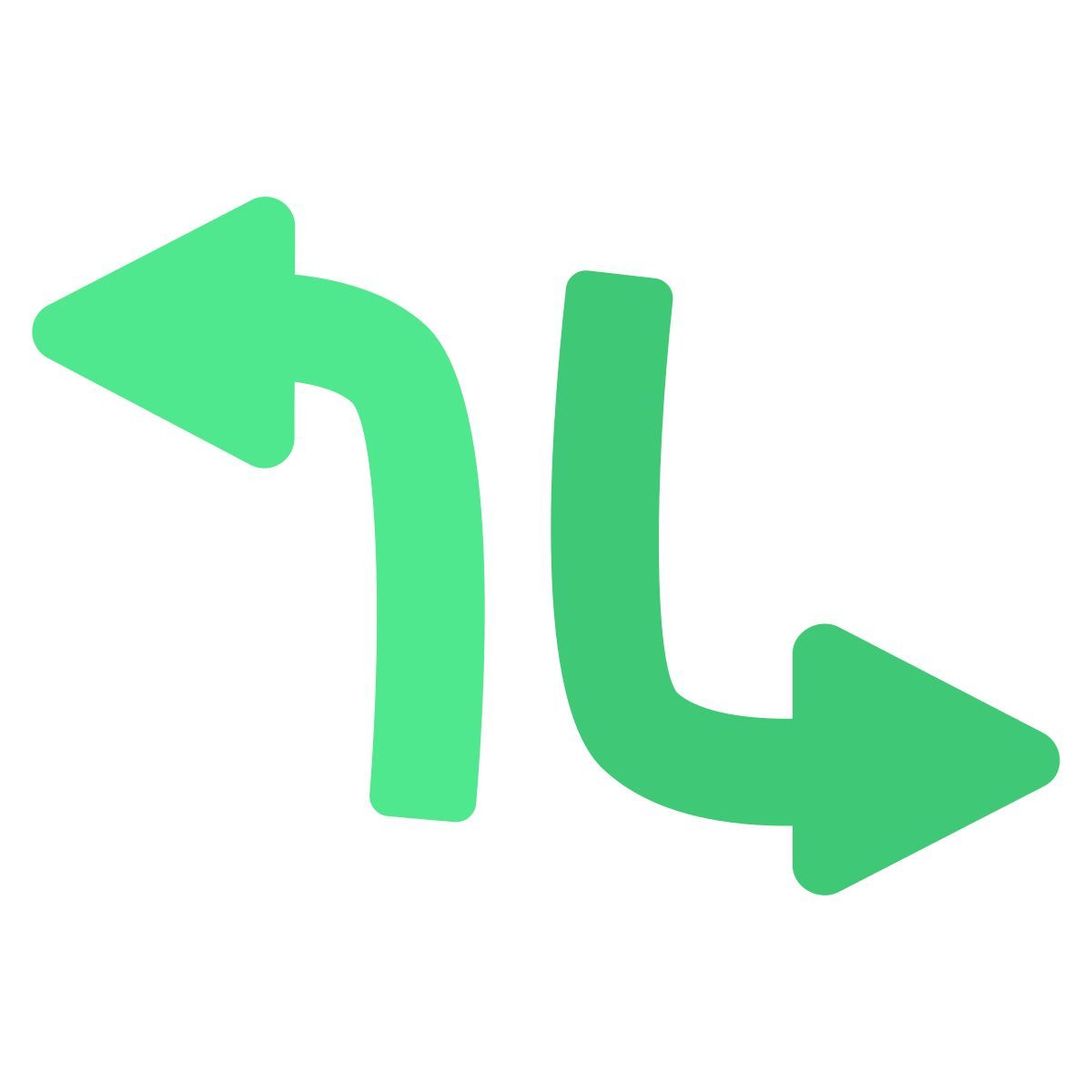 opposite direction arrows icon