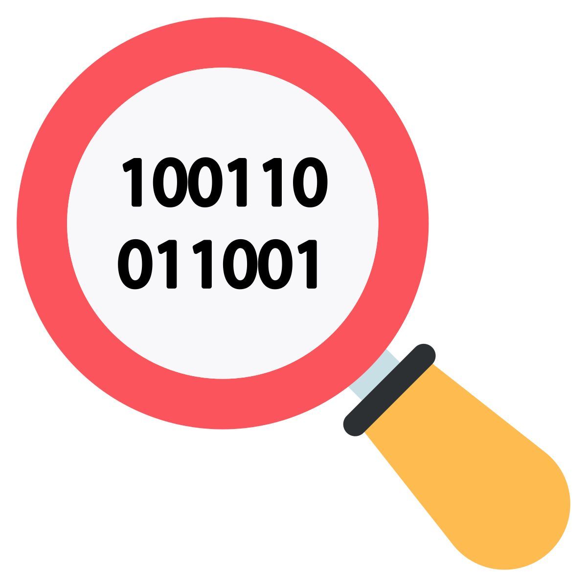 rechercher des données binaires icon