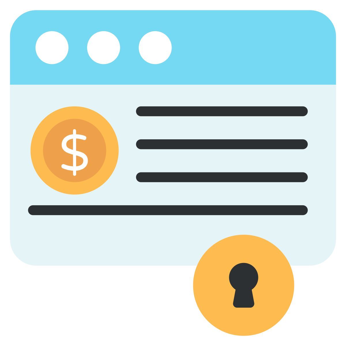 secure business websites icon
