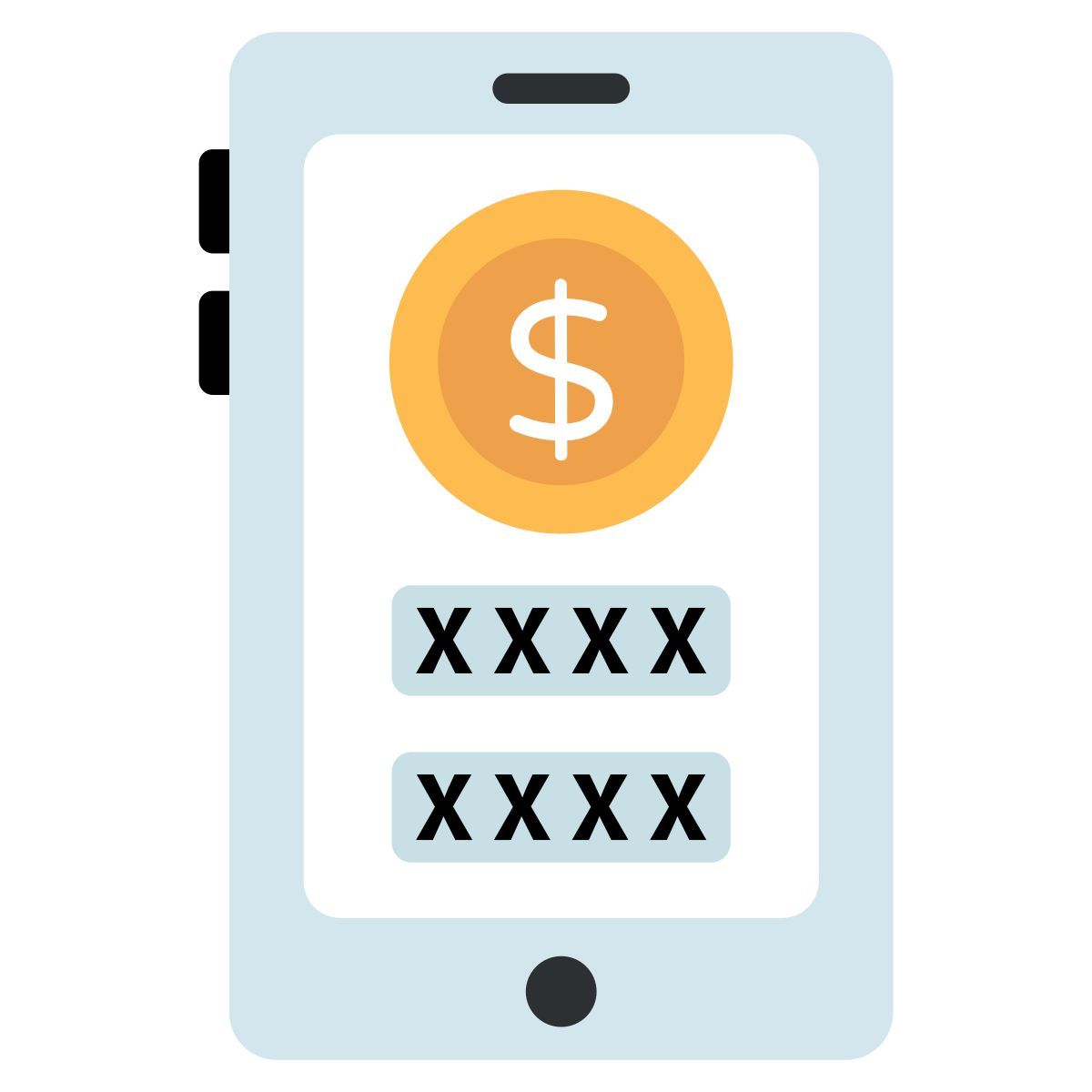 secure mobile banking icon