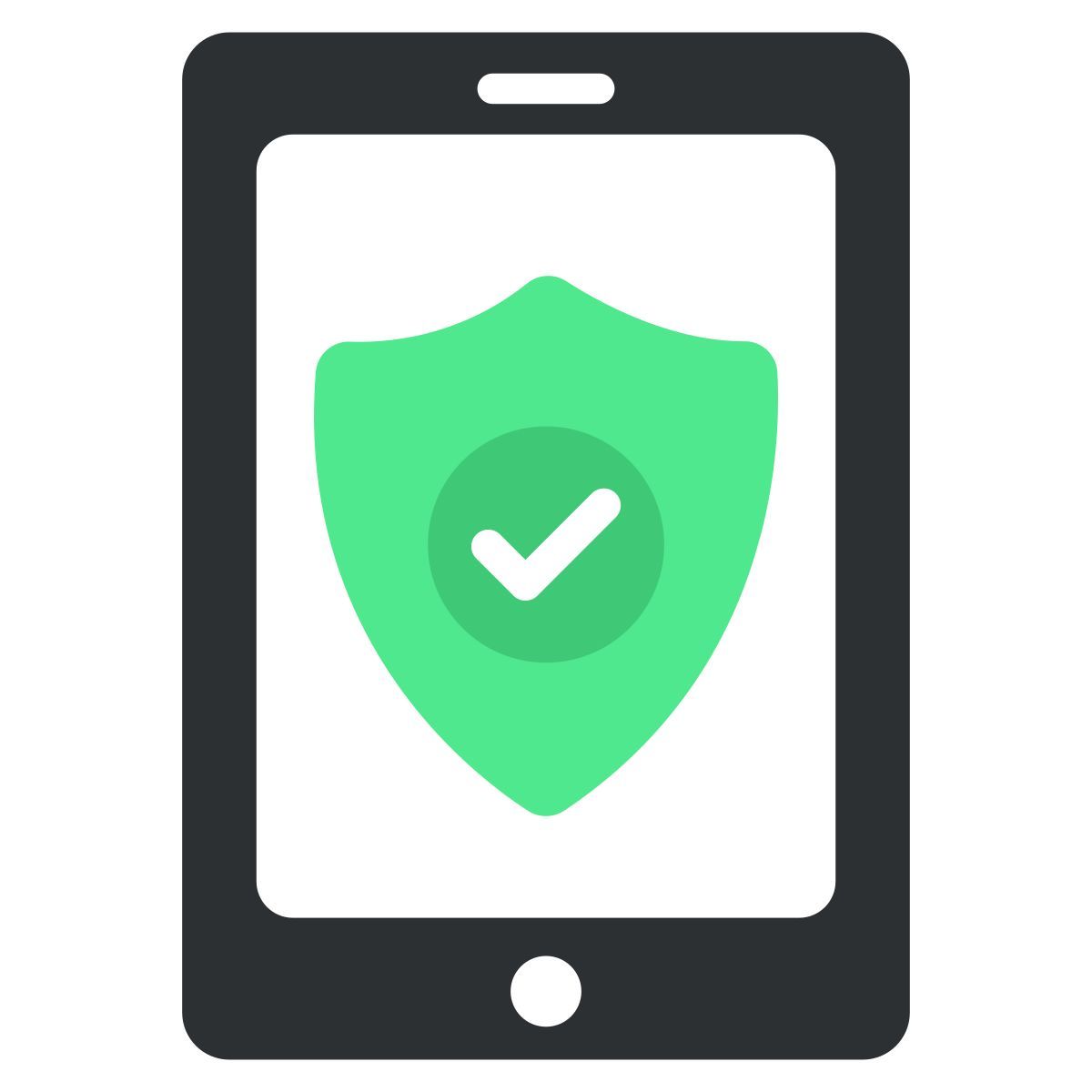 secure mobile data icon