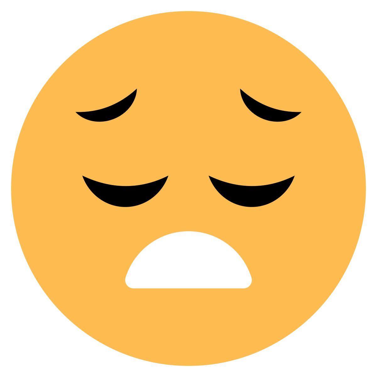 unhappy emoji icon