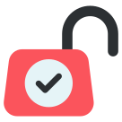 external Unlock-security-flat-vol-2-vectorslab icon