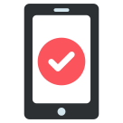 external Verified-Mobile-security-flat-vol-2-vectorslab icon