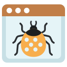 external Web-Bug-security-flat-vol-2-vectorslab icon