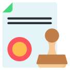 external stamp-document-business-and-finance-flat-vol-2-vectorslab icon