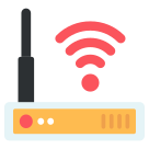 external wifi-router-future-tech-flat-vol-2-vectorslab icon
