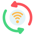 external wifi-update-future-tech-flat-vol-2-vectorslab icon