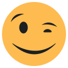 external wink-emoji-emojis-flat-vol-2-vectorslab-2 icon