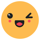 external wink-emoji-emojis-flat-vol-2-vectorslab-3 icon