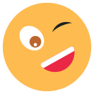 external wink-emoji-emojis-flat-vol-2-vectorslab icon