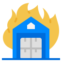 external burn-business-risks-flat-wichaiwi icon