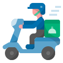 external delivery-work-from-home-flat-wichaiwi icon