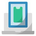 external devices-work-from-home-flat-wichaiwi icon