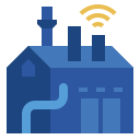 external factory-internet-of-things-flat-wichaiwi icon