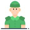 external army-profession-avatar-3-flat-zulfa-mahendra icon