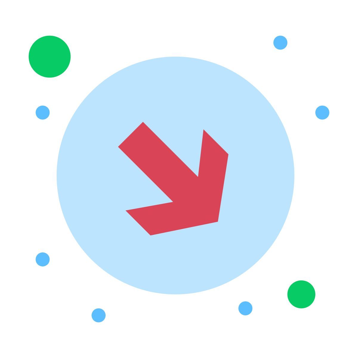 down arrow icon
