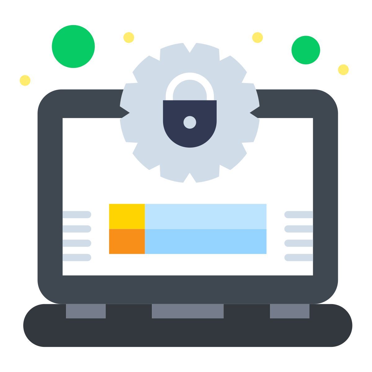 secure computer icon