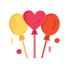 external balloons-valentines-day-flatart-icons-flat-flatarticons-1 icon