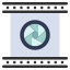 external camera-lens-video-production-flatart-icons-flat-flatarticons icon
