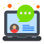 external online-chat-communication-and-media-flatart-icons-flat-flatarticons icon