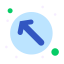 external up-left-arrows-flatart-icons-flat-flatarticons icon