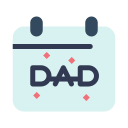 external calendar-fathers-day-flatart-icons-flat-flatarticons icon