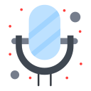 external microphone-communication-and-media-flatart-icons-flat-flatarticons icon
