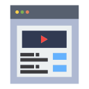 external video-web-flatart-icons-flat-flatarticons icon