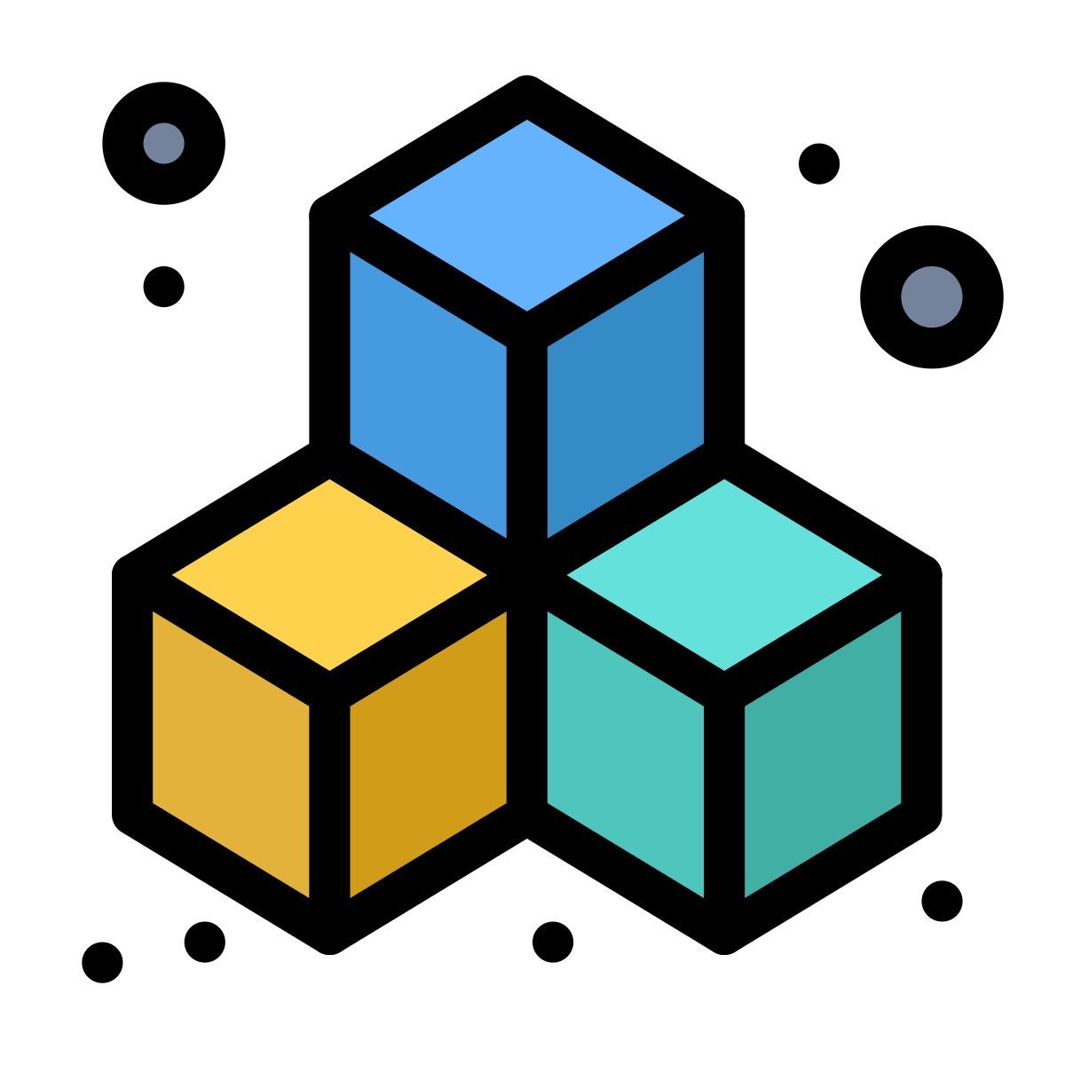 3d cube icon