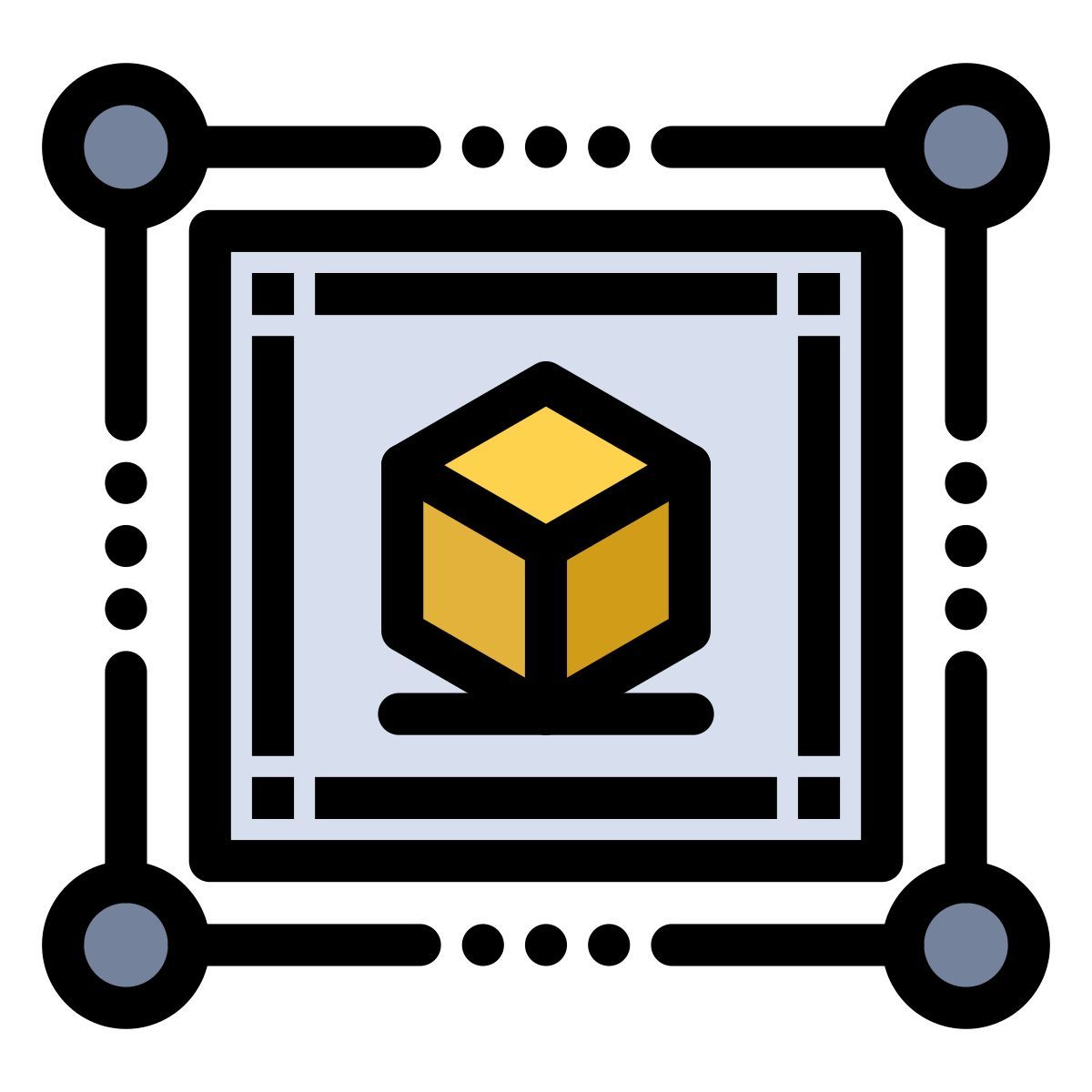 3d cube icon