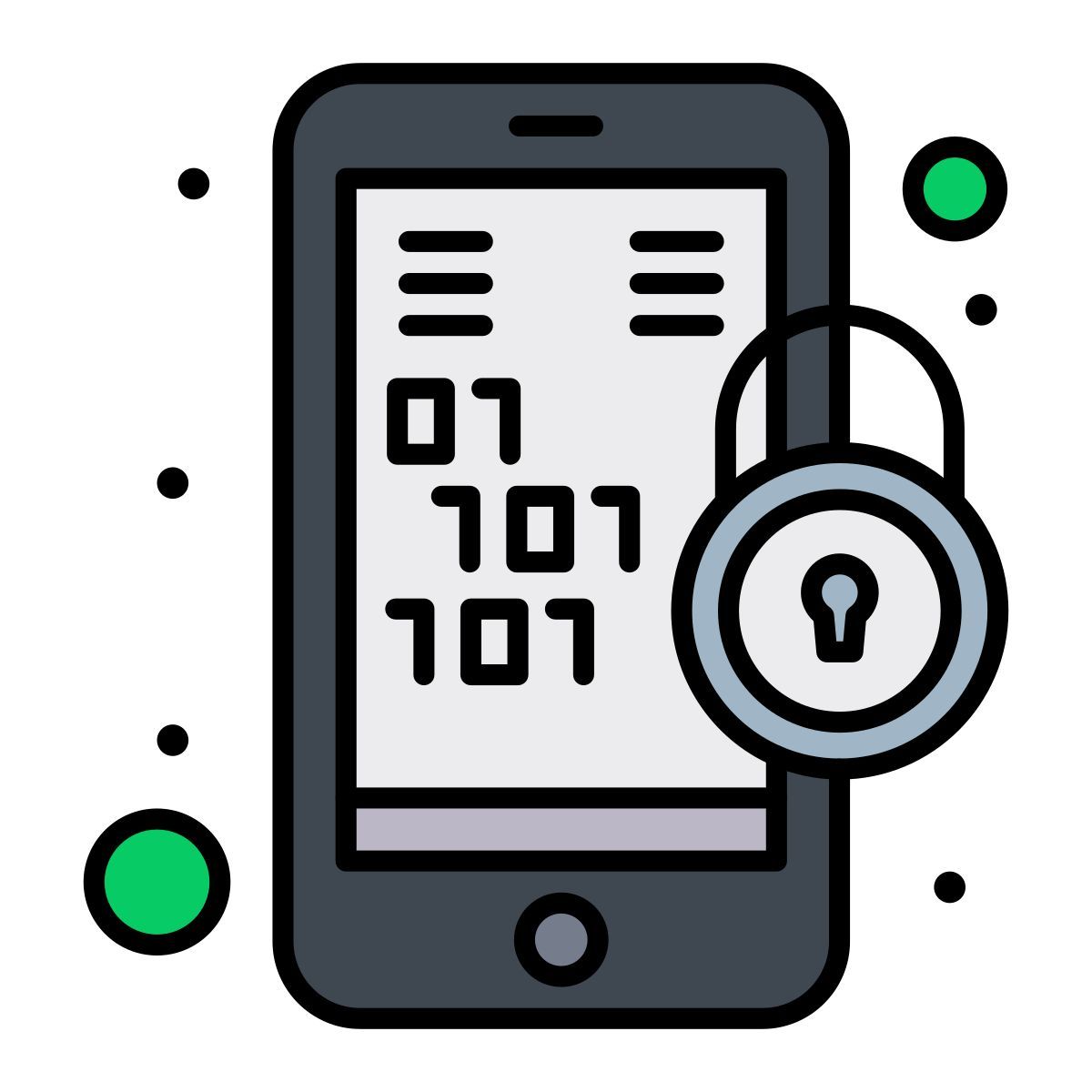 binary code icon