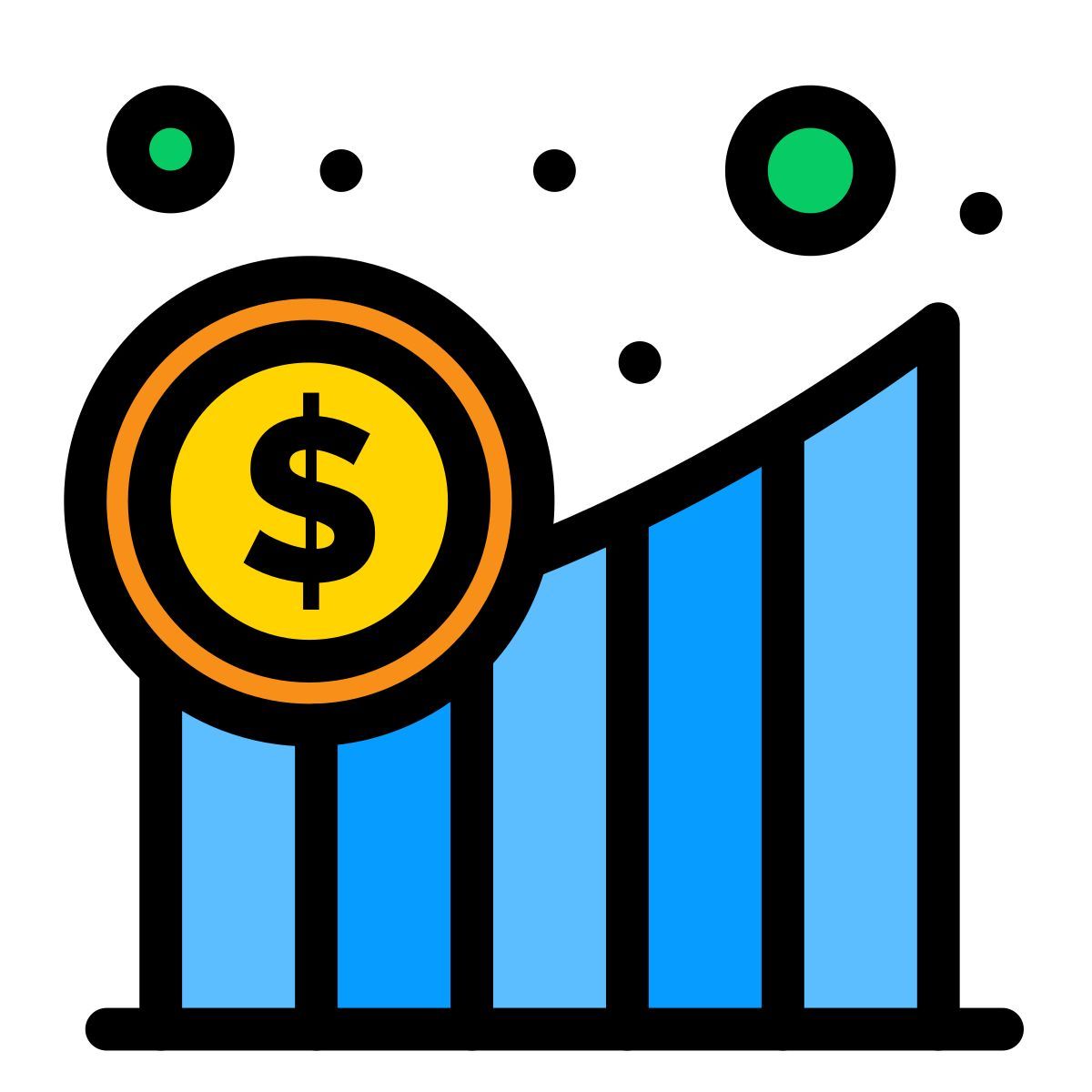 gráfico de negocios icon