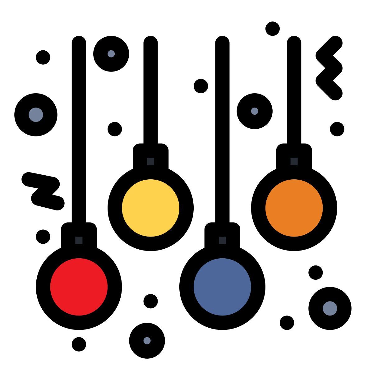 christmas lights icon