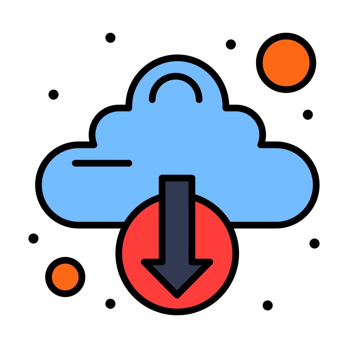 cloud download icon