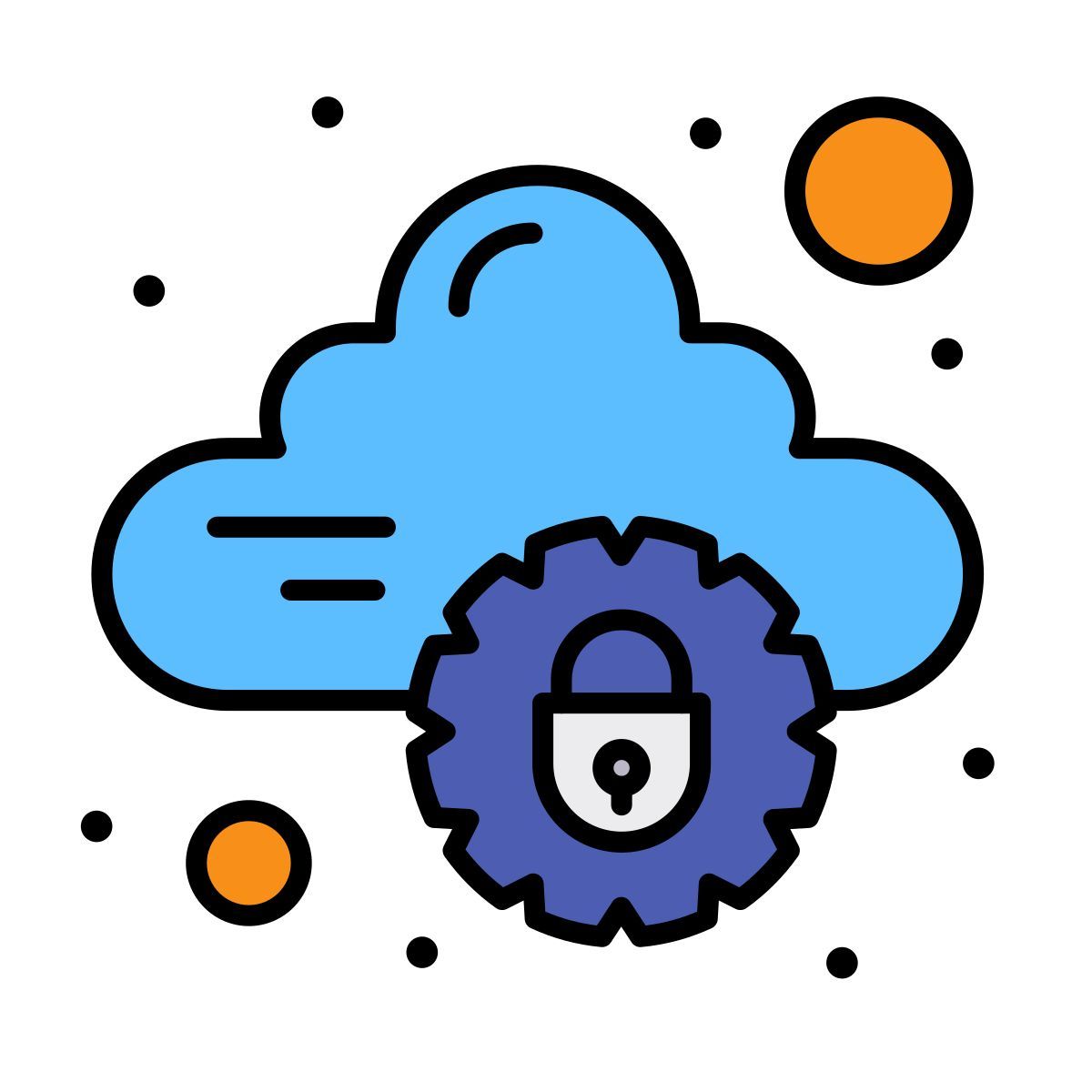 cloud lock icon