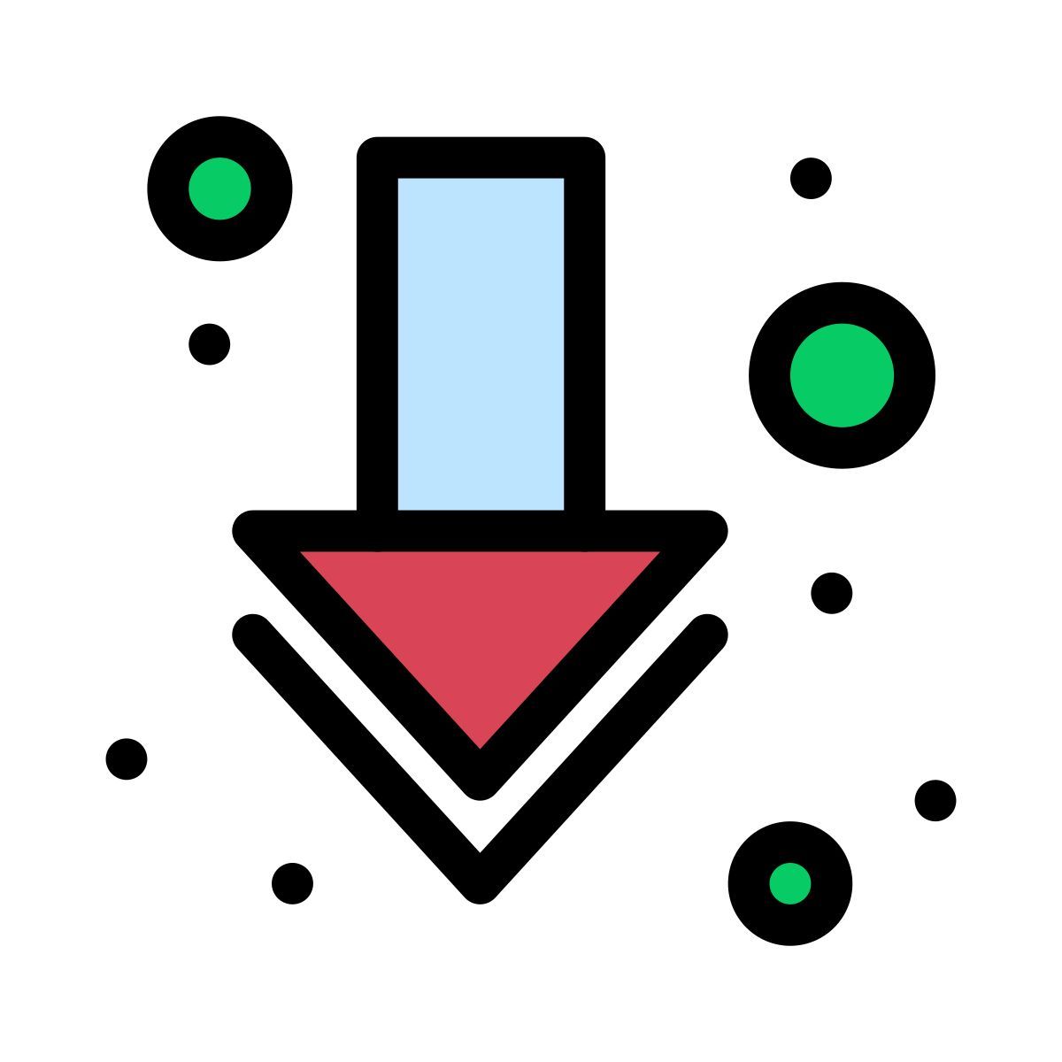 down arrow icon