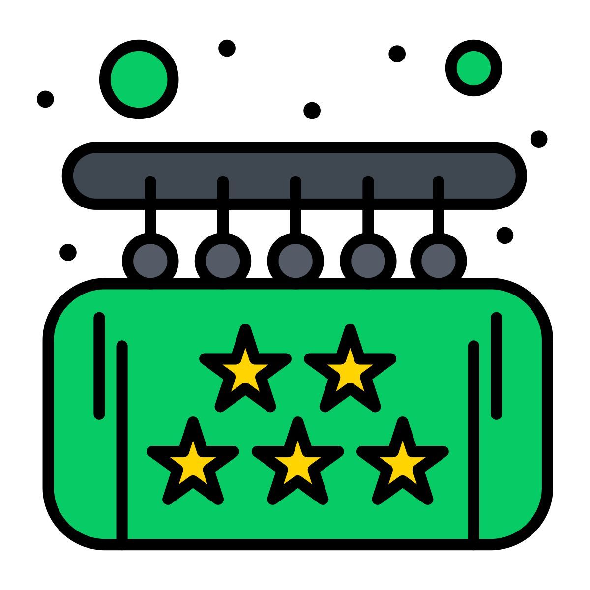 cinco estrellas icon