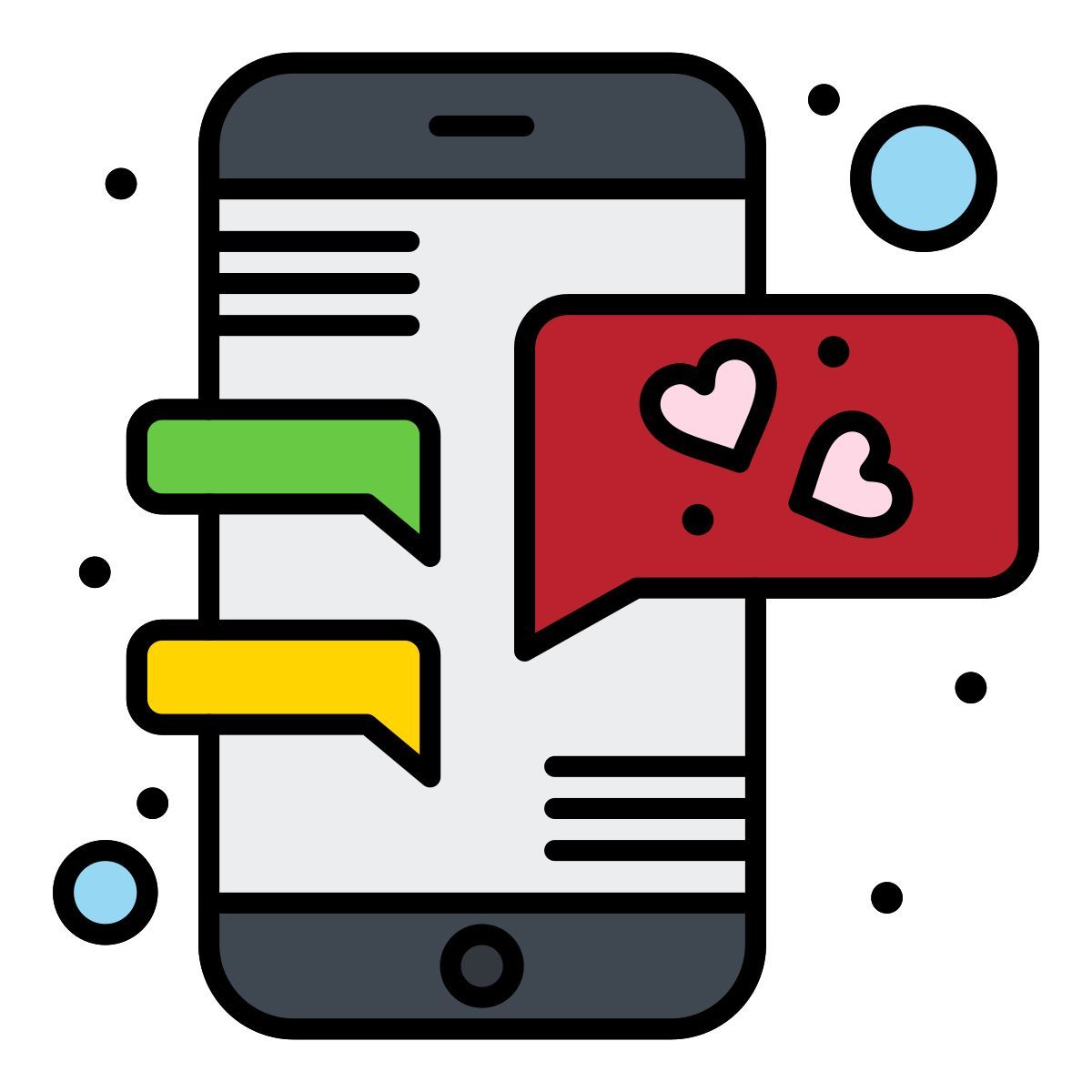 二つのスマートフォン icon