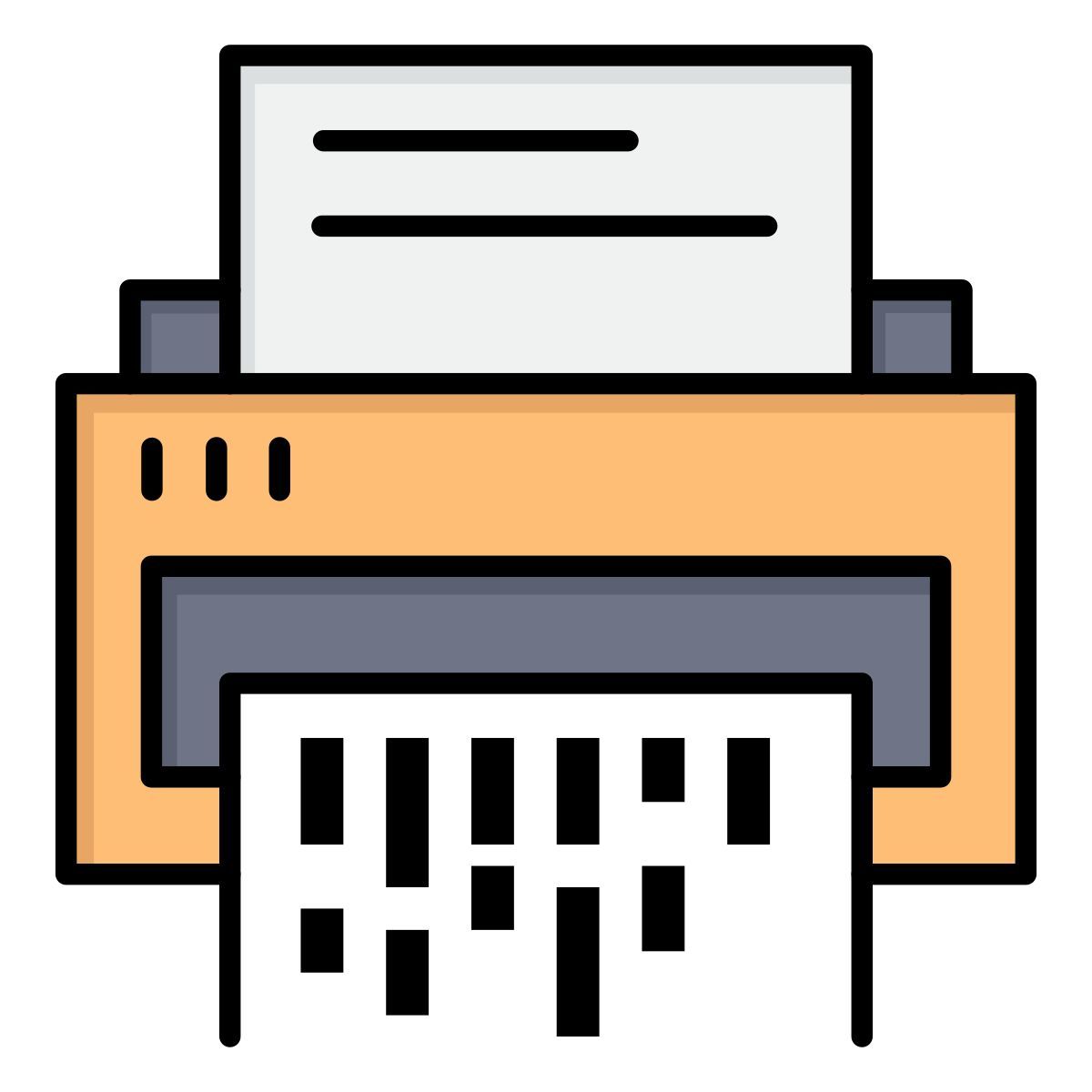 paper shredder icon