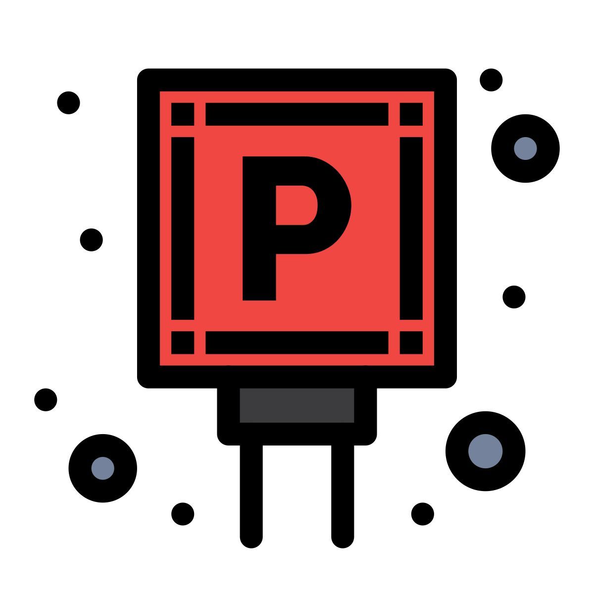 parking sign icon