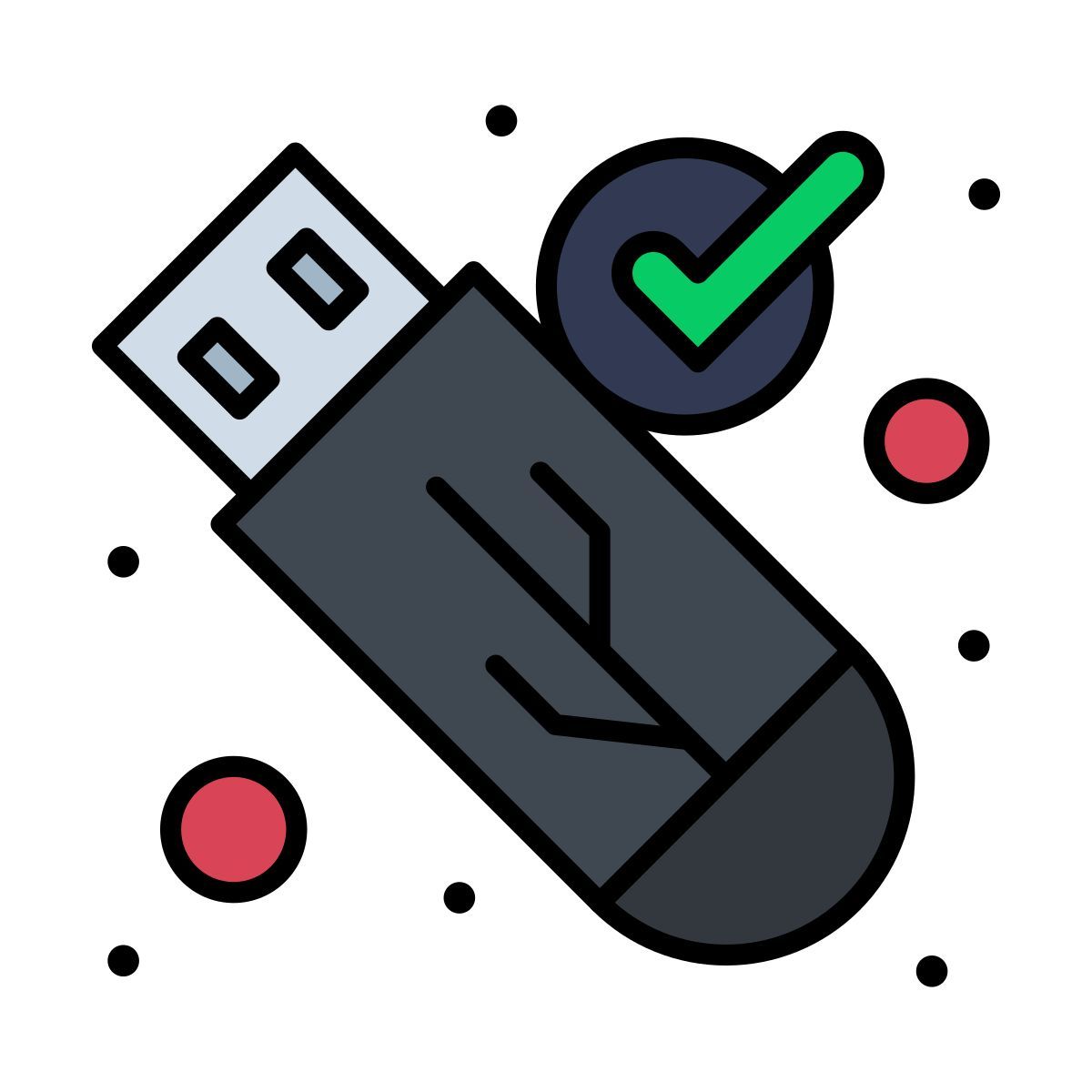 secure usb icon