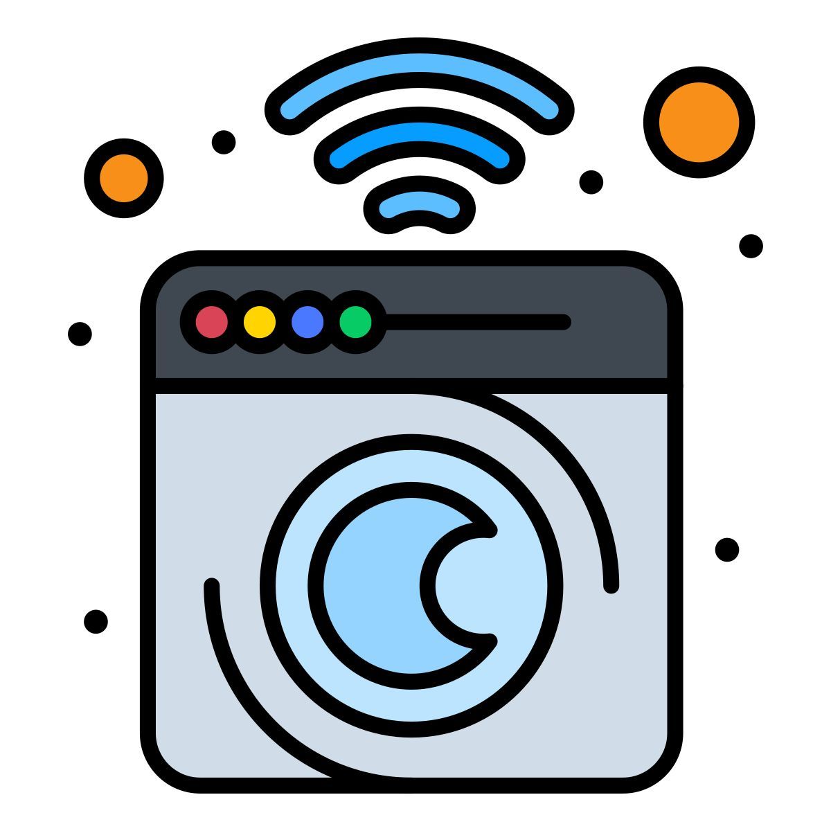 smart washing machine icon