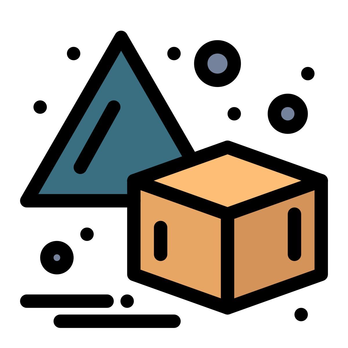 square and triangle icon