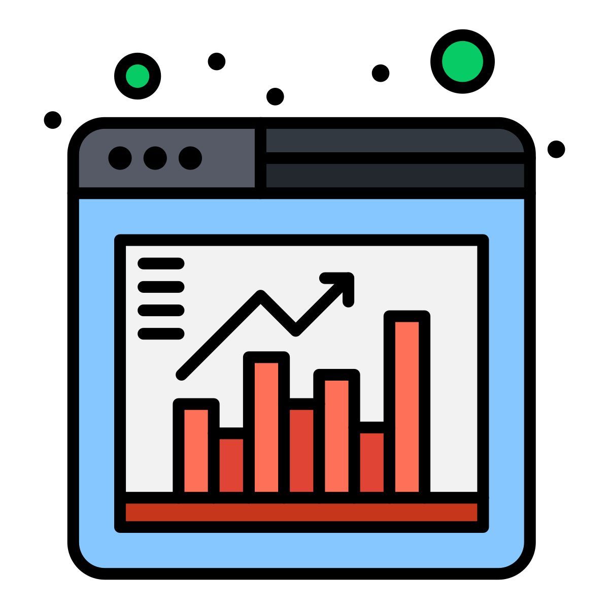 web analystics icon