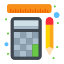 external calculator-high-school-flatart-icons-lineal-color-flatarticons icon