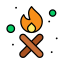 external campfire-canada-independence-day-flatart-icons-lineal-color-flatarticons icon
