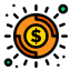 external dollar-coins-economy-flatart-icons-lineal-color-flatarticons icon