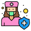 external female-doctor-coronavirus-superhero-flatart-icons-lineal-color-flatarticons icon