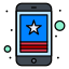 external mobile-phone-usa-flatart-icons-lineal-color-flatarticons icon